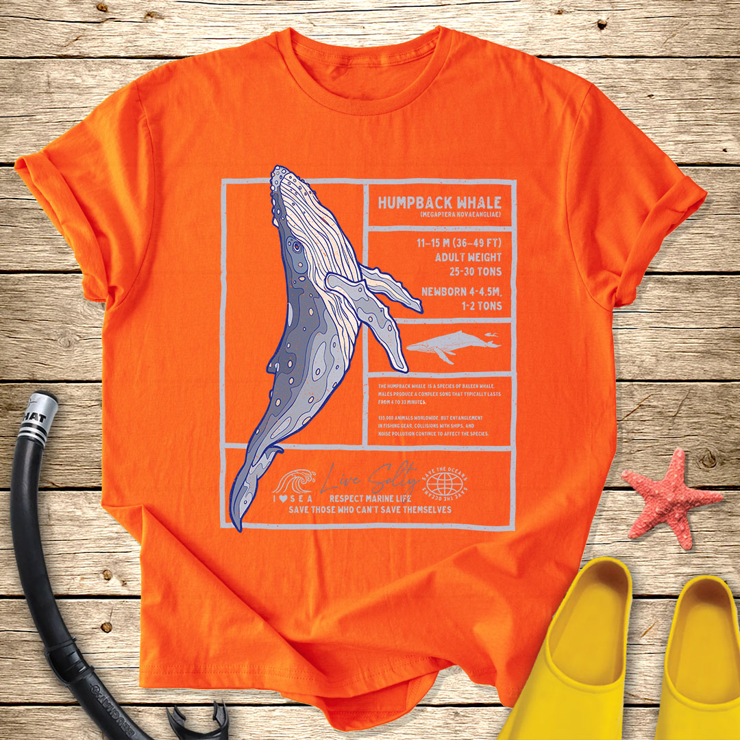 Humpback Whale Diagram Tee