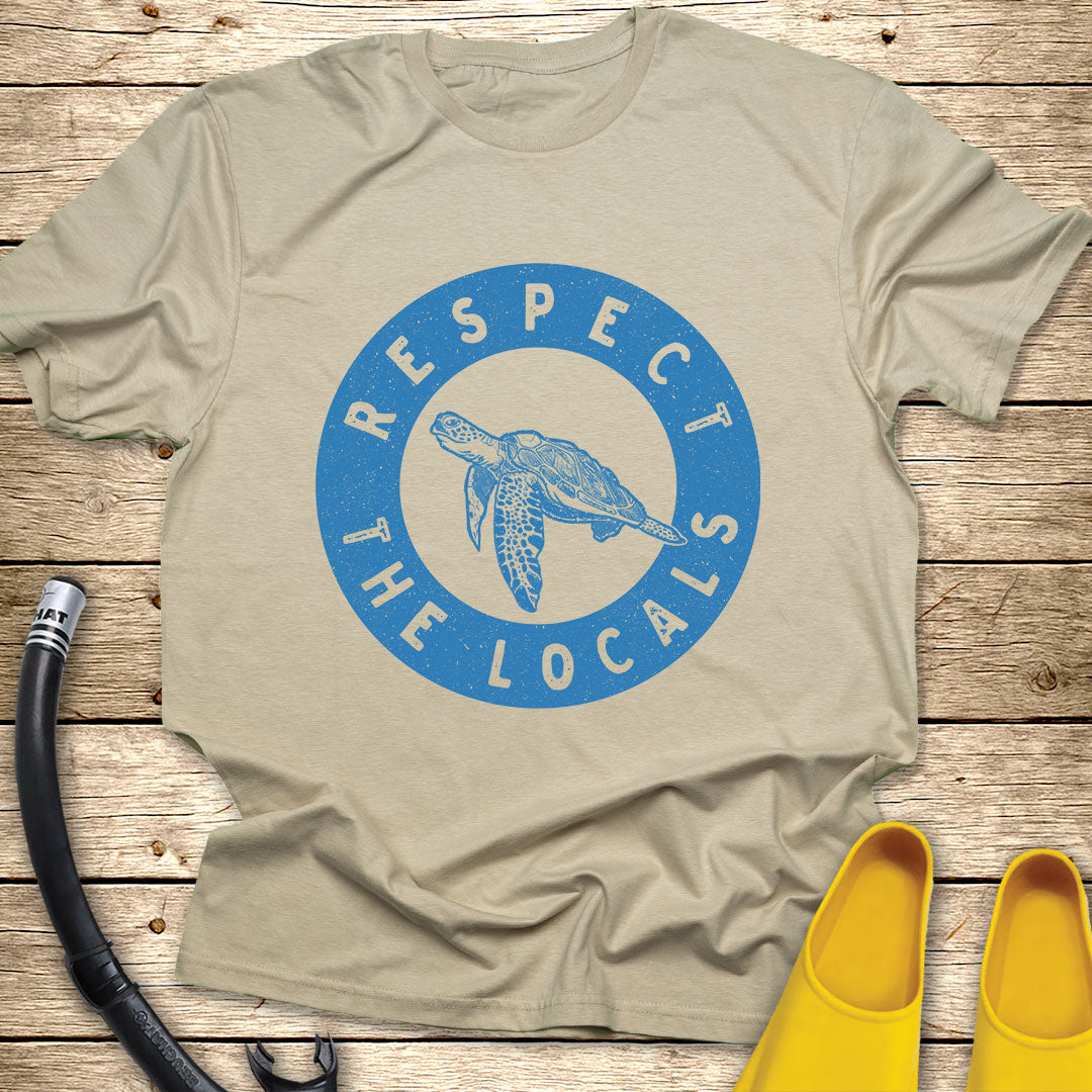 Respect The Locals T-Shirt Turtle