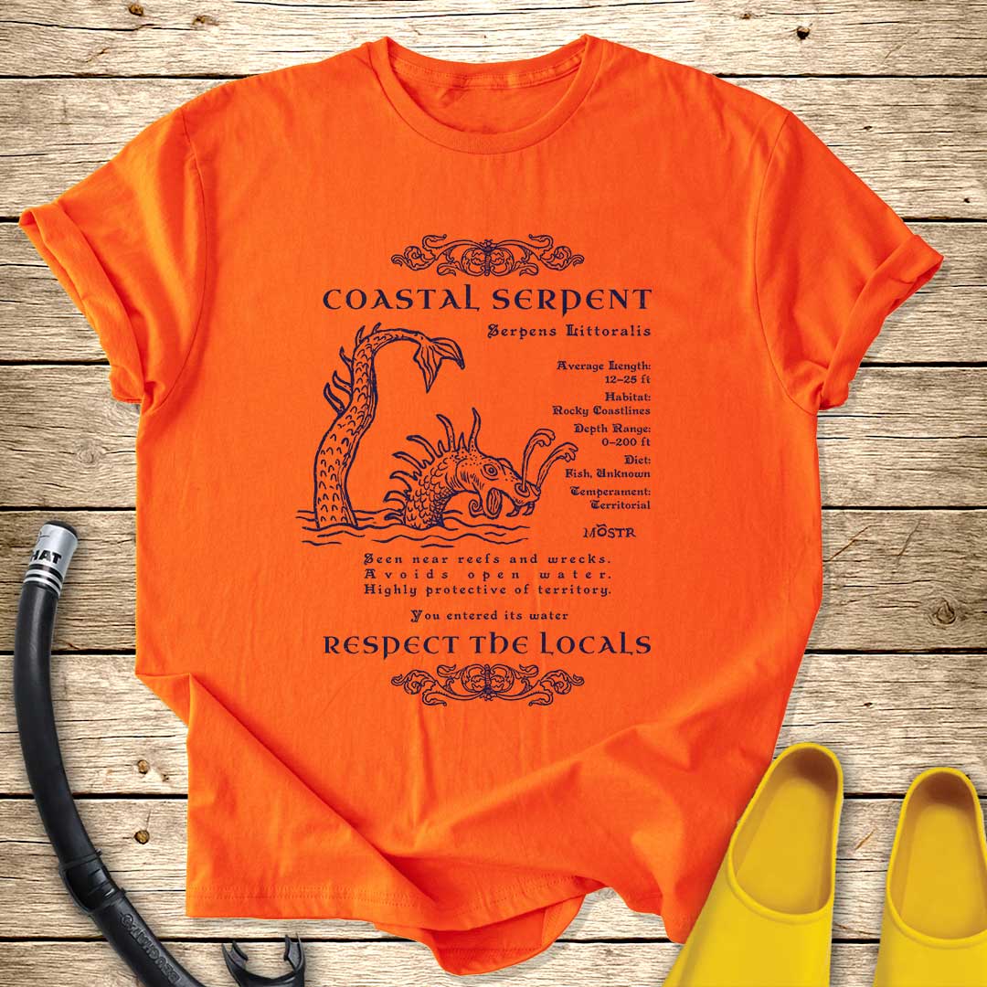 Coastal Serpent Sea Monster T-Shirt