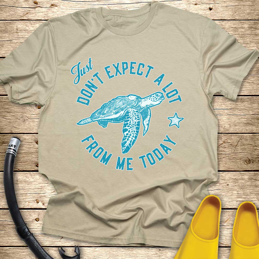 Just Don't Expect A Lot From Me — Sea Turtle T-Shirt