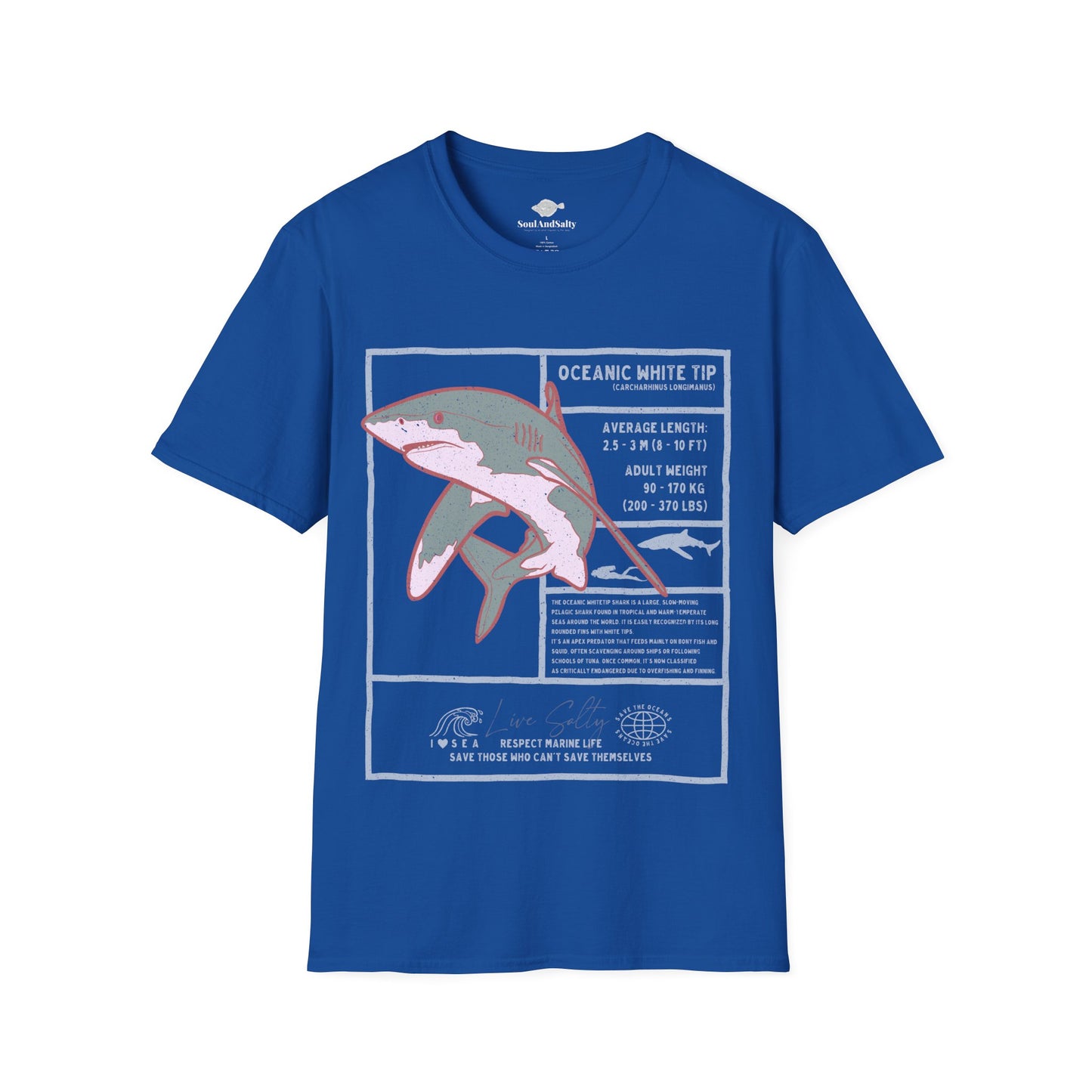 White Tip Shark Tee