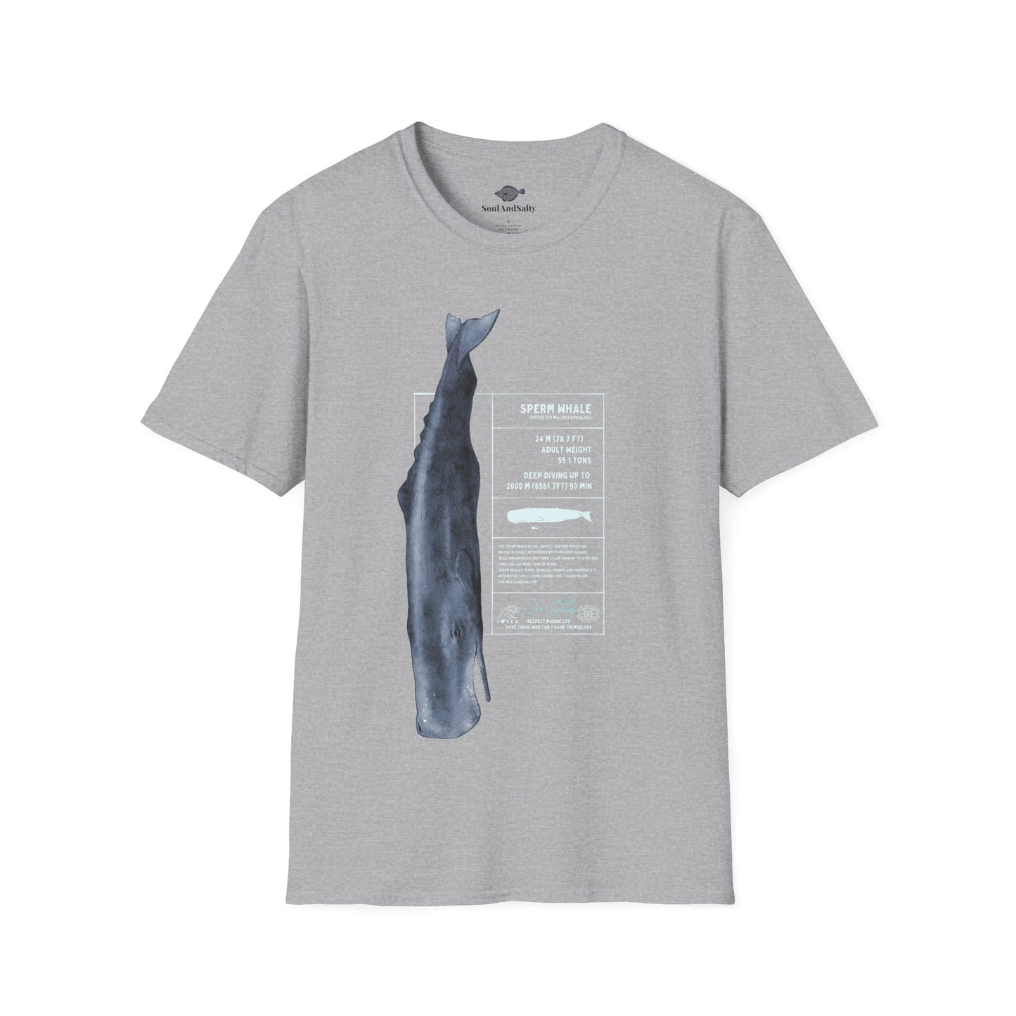 Spearm Whale Tee