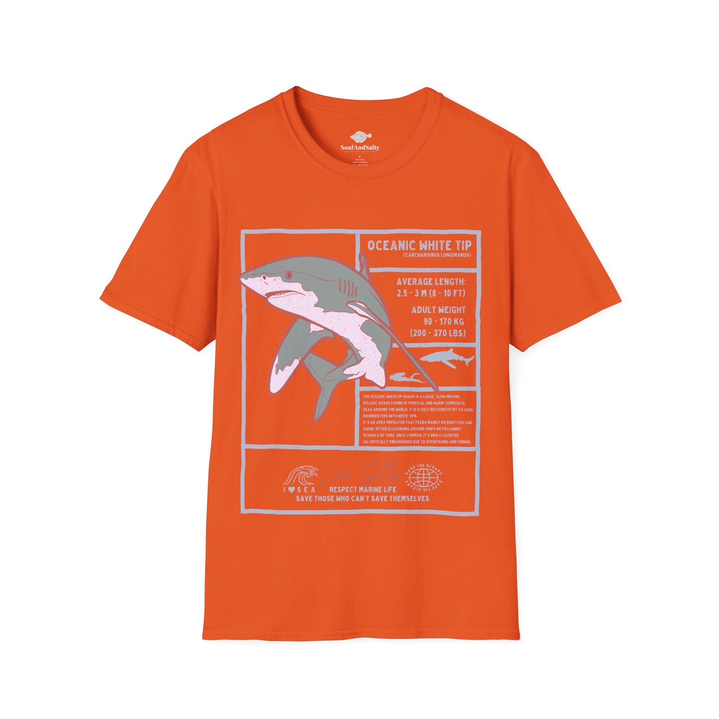White Tip Shark Tee
