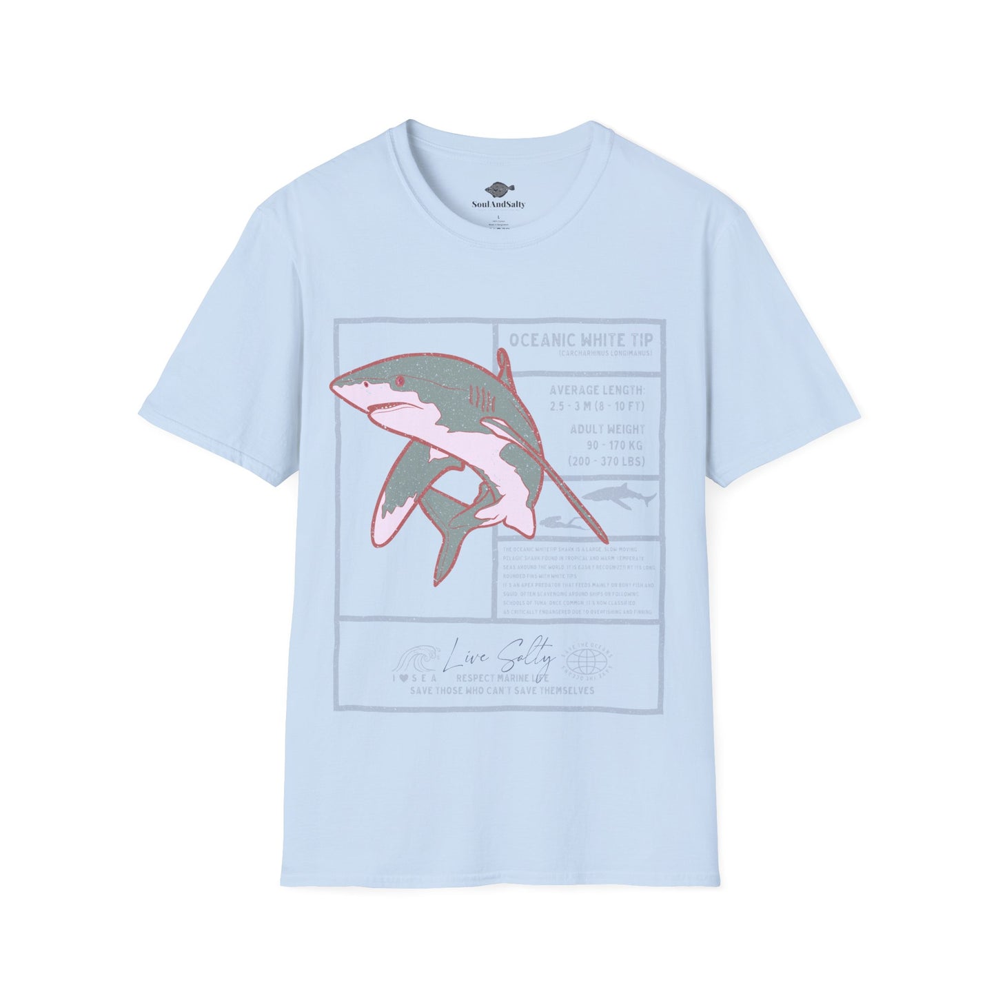 White Tip Shark Tee
