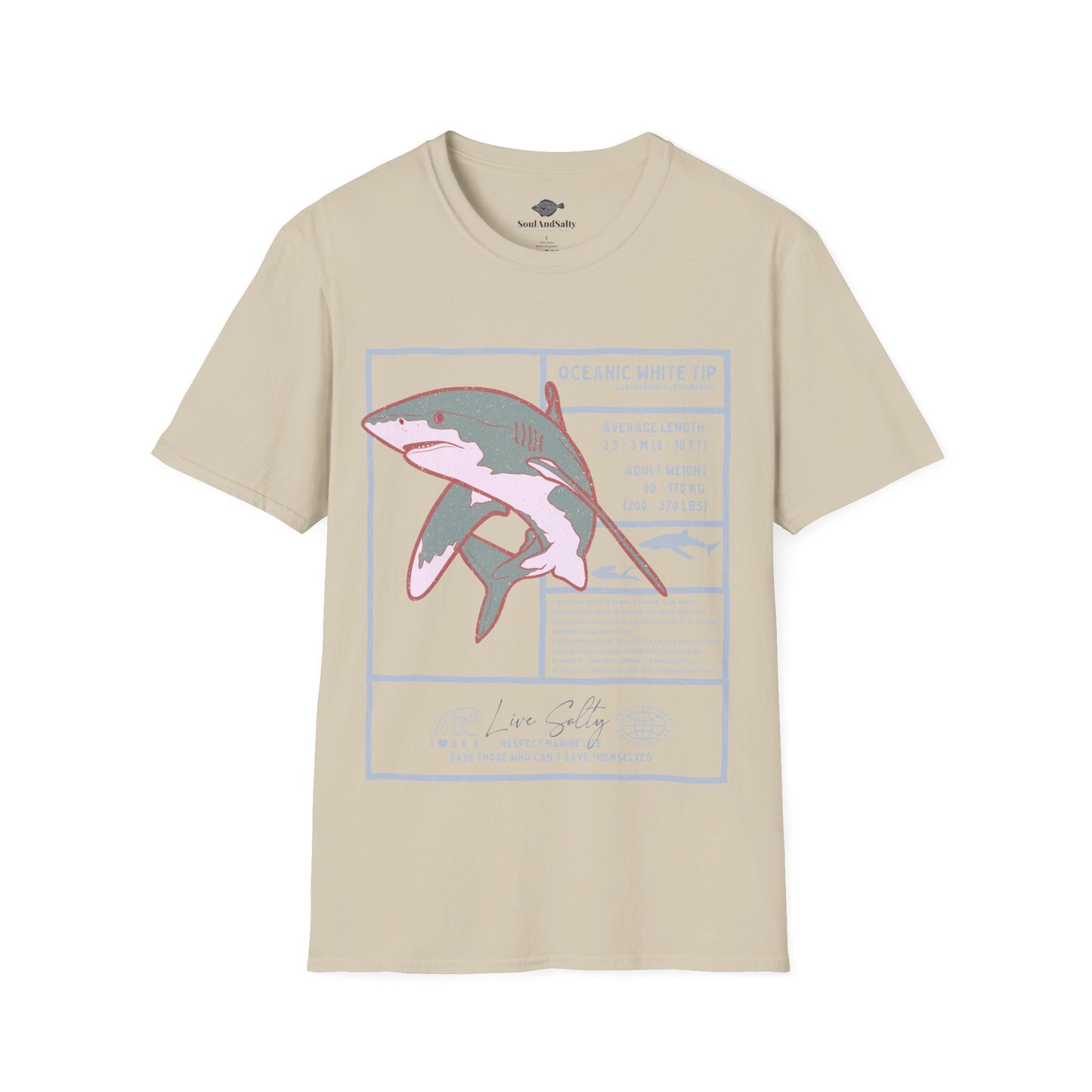 White Tip Shark Tee