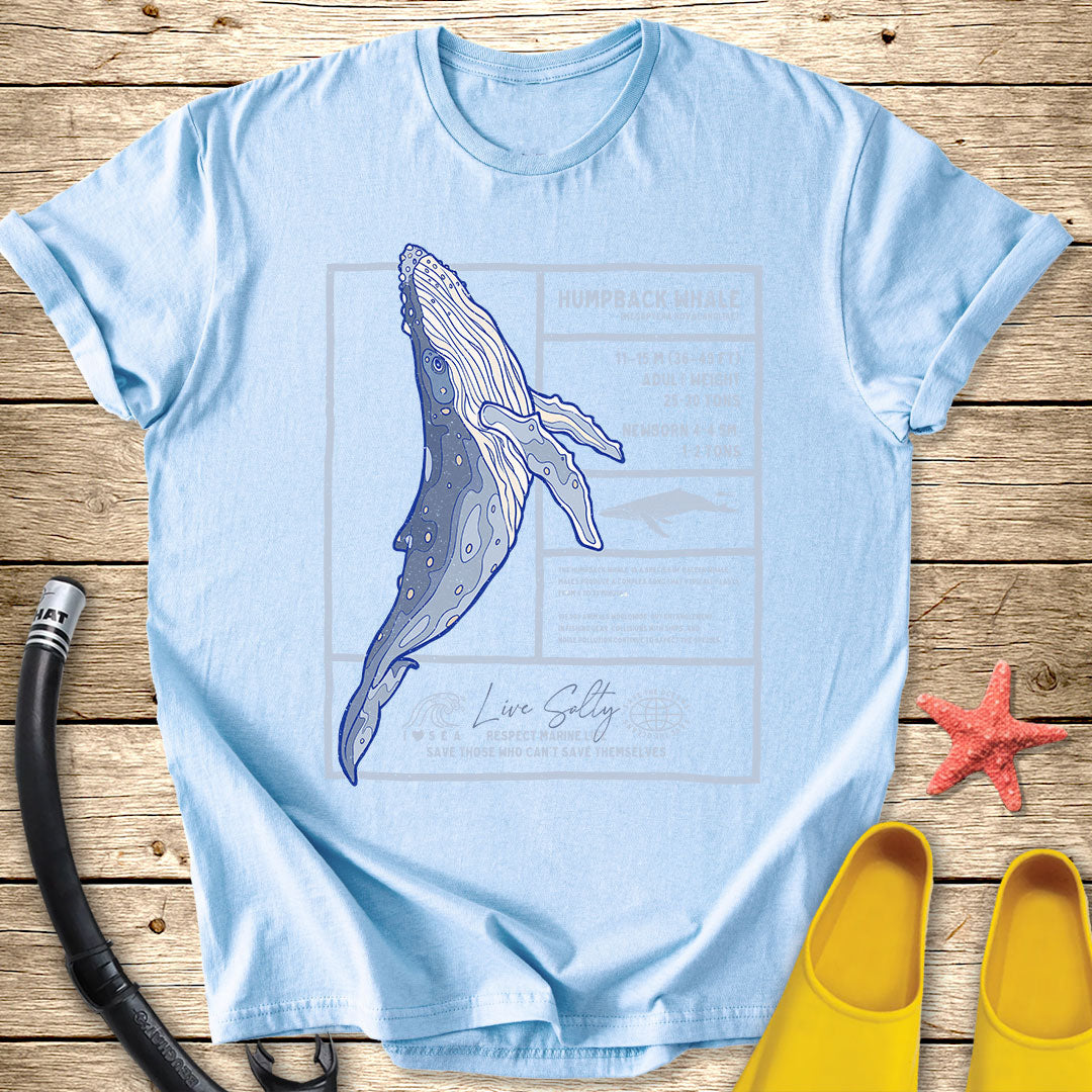 Humpback Whale Diagram Tee