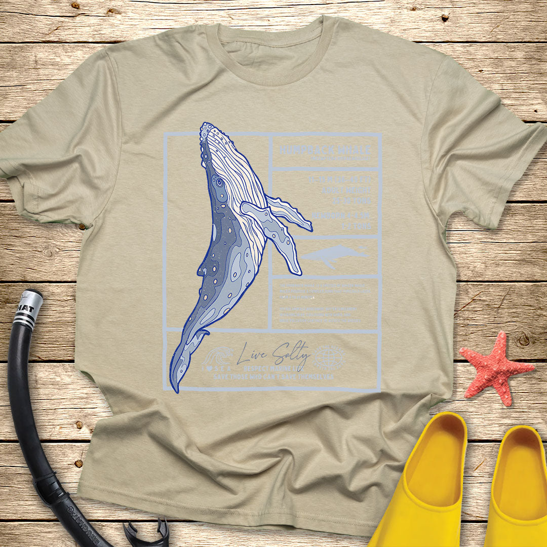 Humpback Whale Diagram Tee