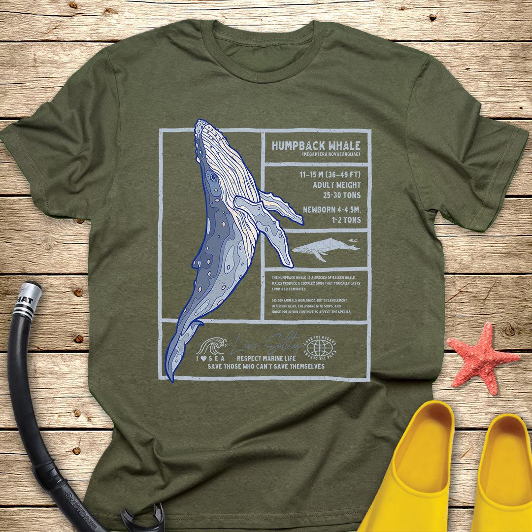 Humpback Whale Diagram Tee