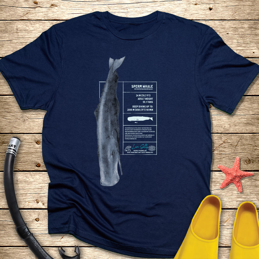 Spearm Whale Tee