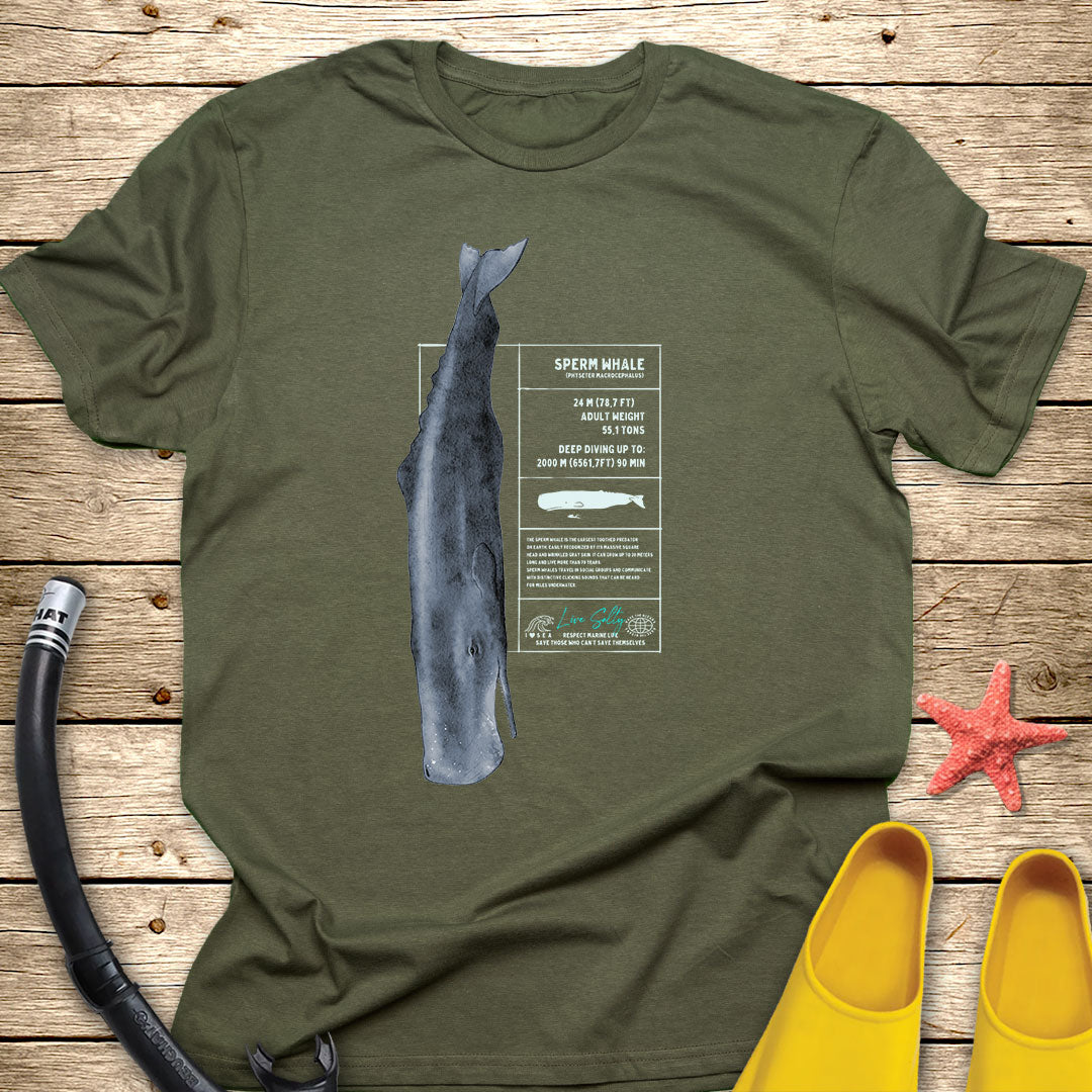 Spearm Whale Tee