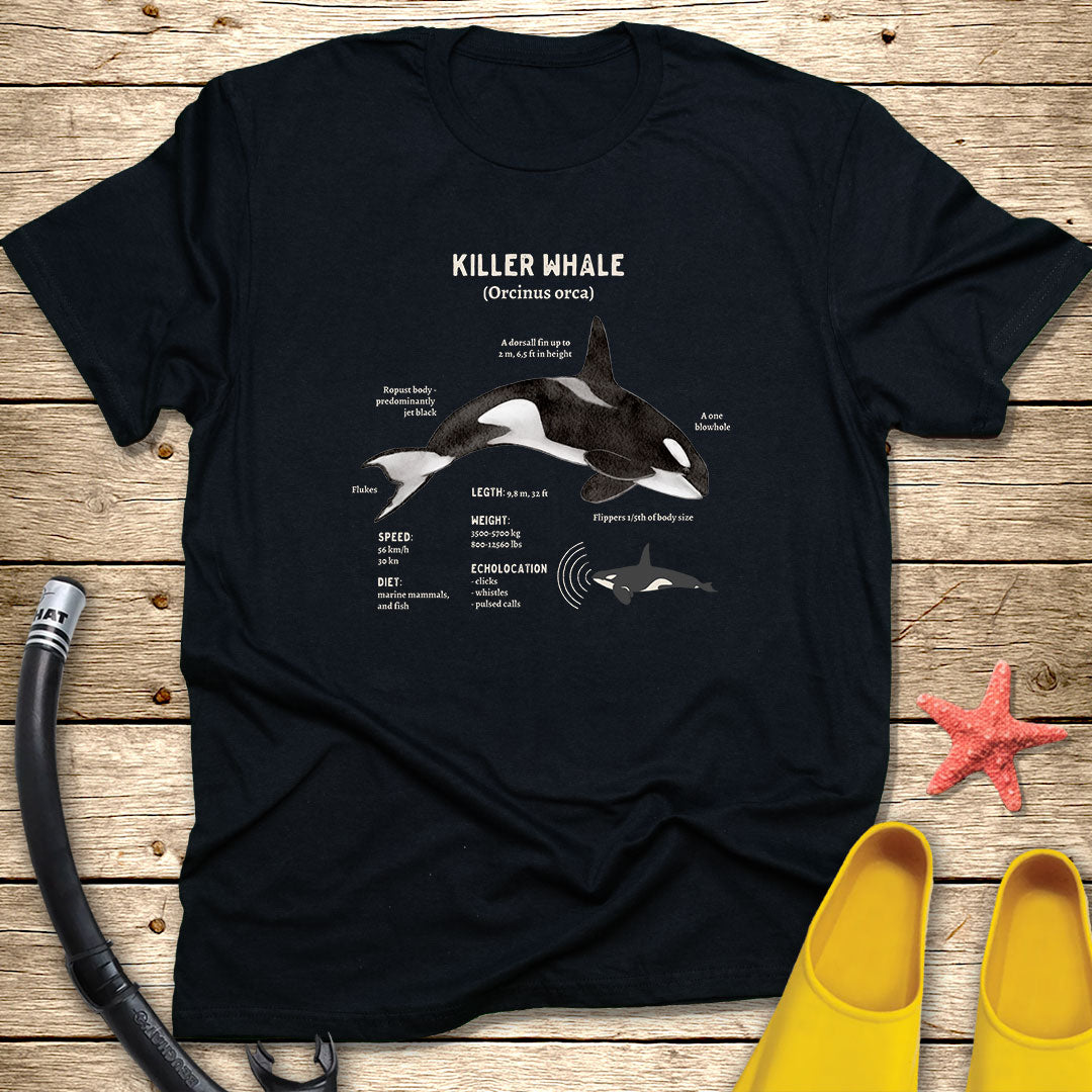 Orca Diagram Marine Life Tee