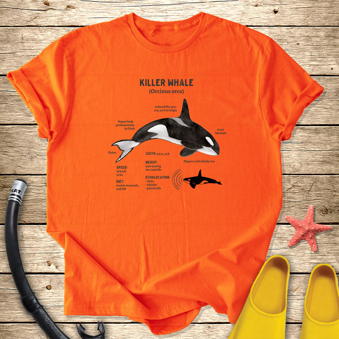 Orca Diagram Marine Life Tee