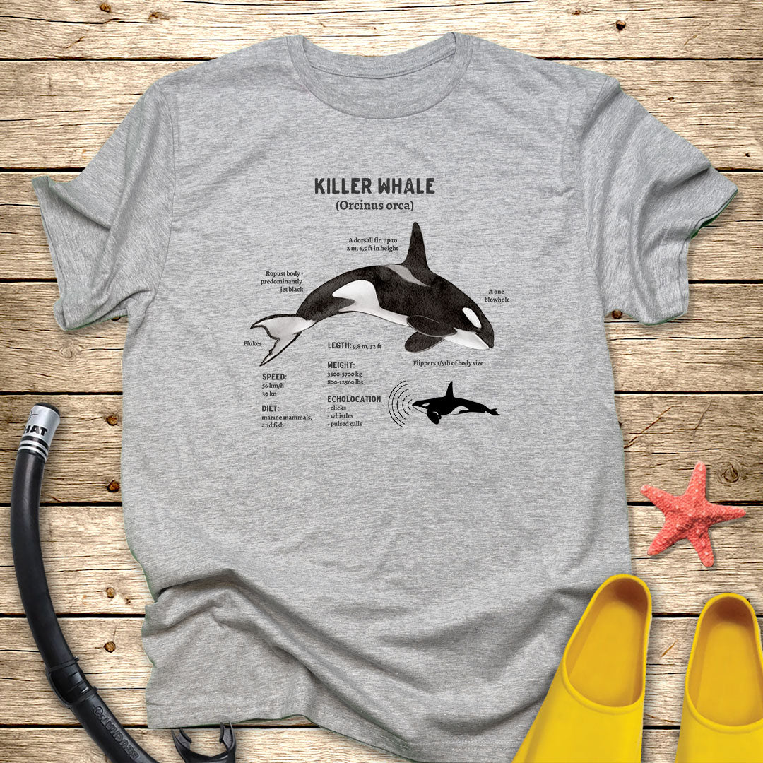 Orca Diagram Marine Life Tee