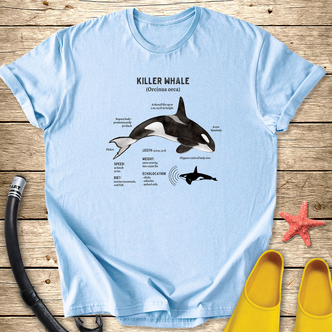 Orca Diagram Marine Life Tee