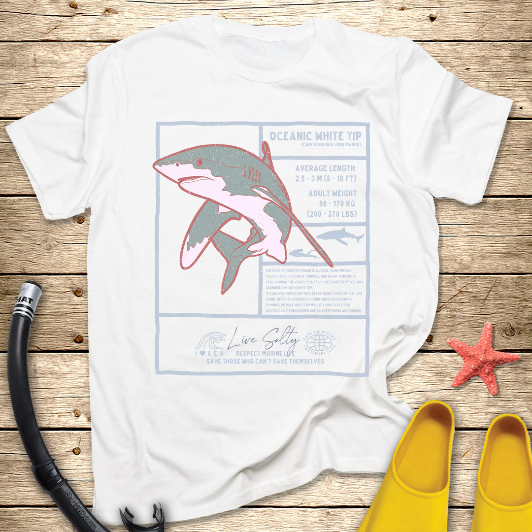 White Tip Shark Tee