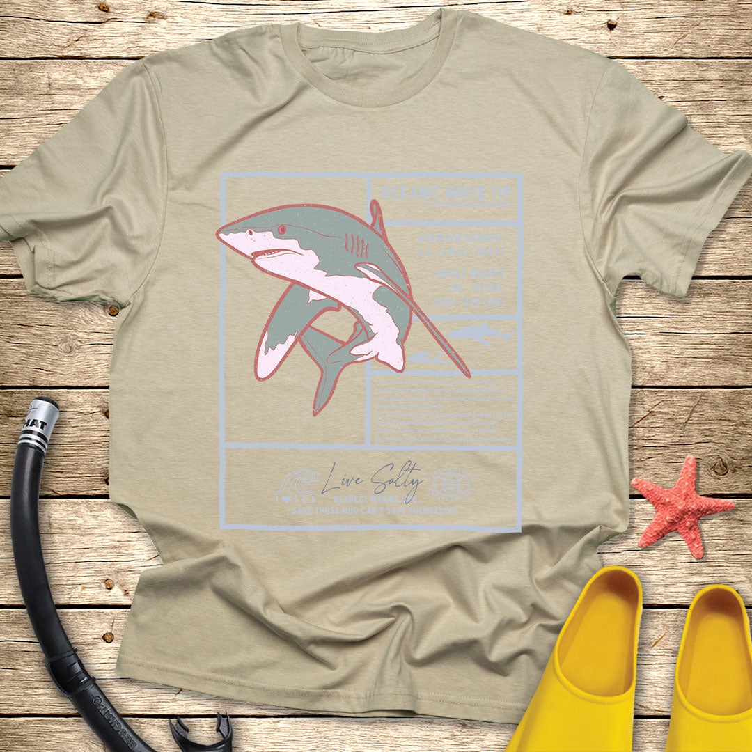 White Tip Shark Tee