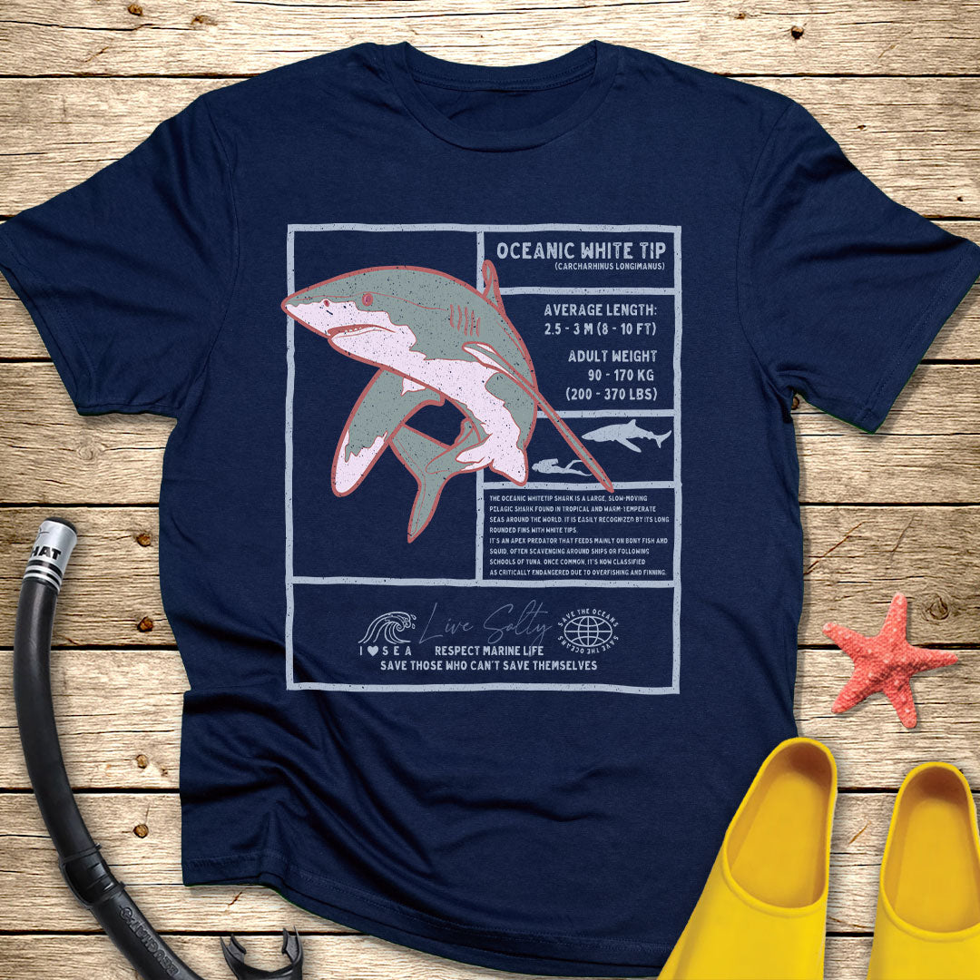 White Tip Shark Tee
