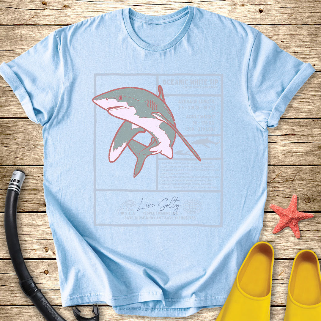 White Tip Shark Tee