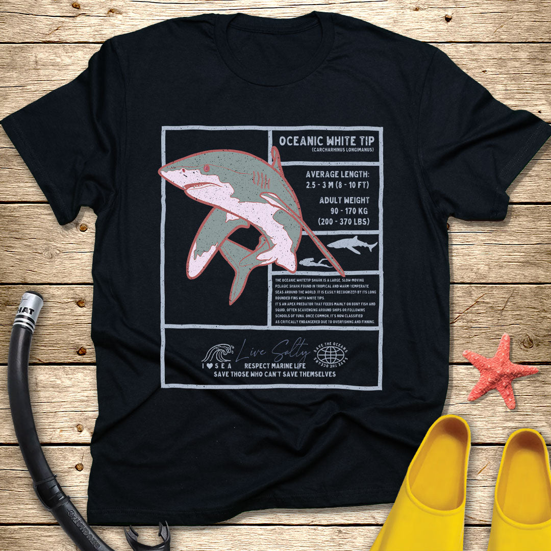 White Tip Shark Tee