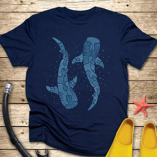 Minimalist Puzzle Whale Sharks T-Shirt