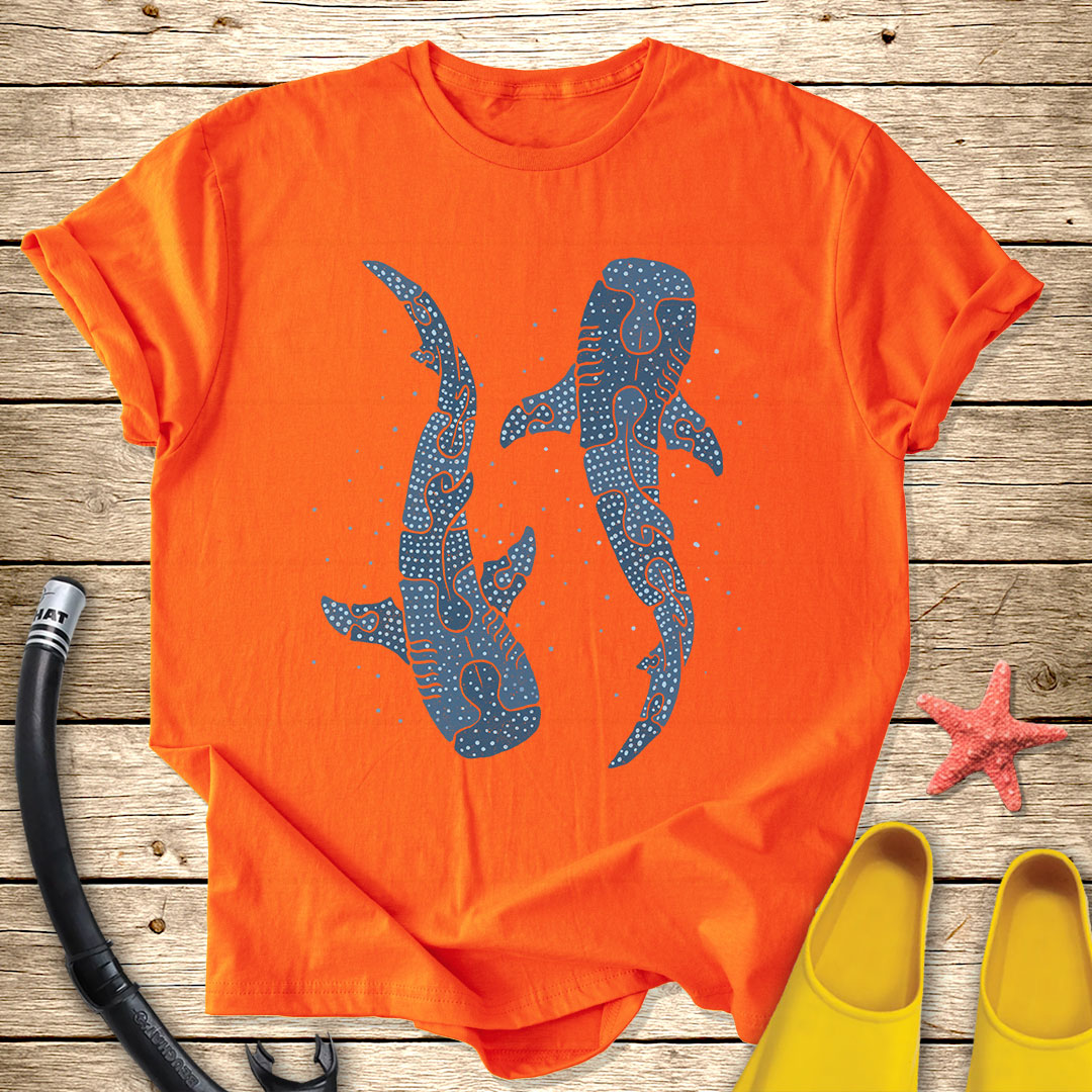 Minimalist Puzzle Whale Sharks T-Shirt