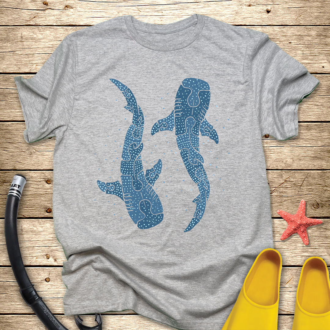 Minimalist Puzzle Whale Sharks T-Shirt