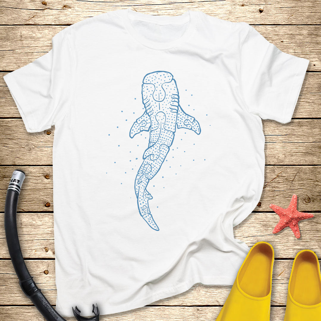 Minimalist Puzzle Whale Shark T-Shirt