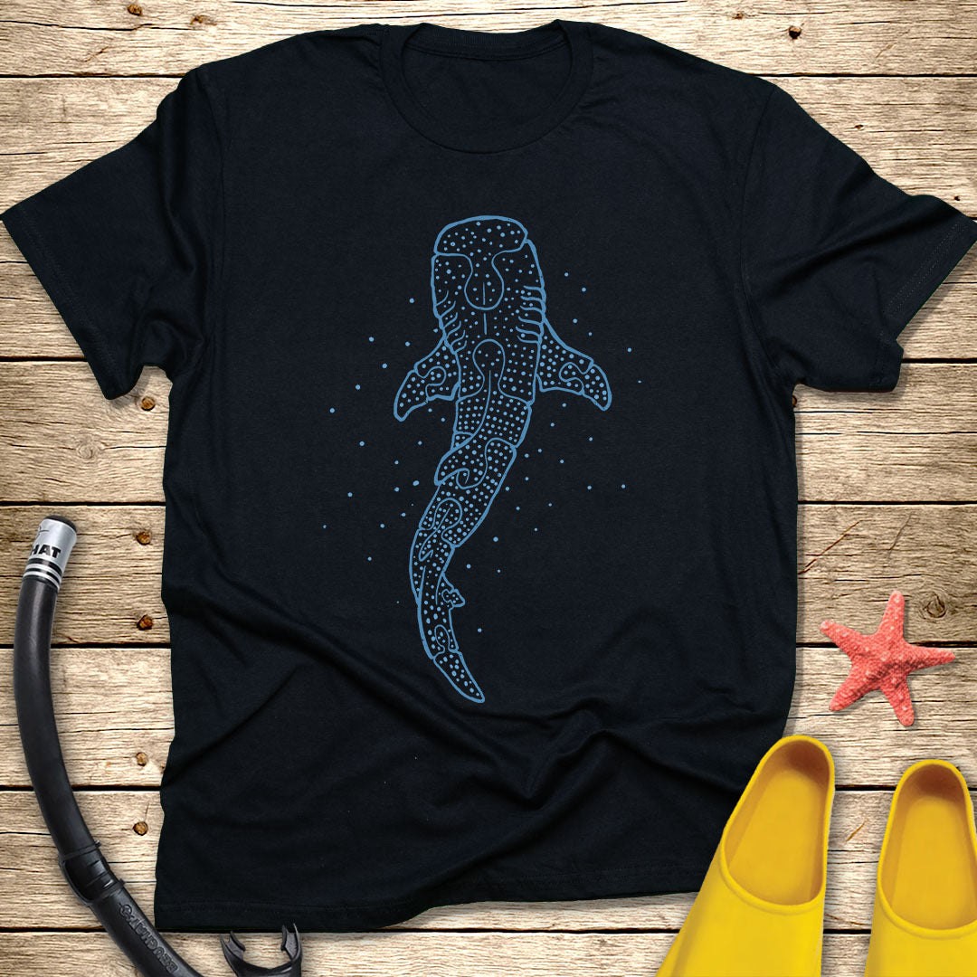 Minimalist Puzzle Whale Shark T-Shirt