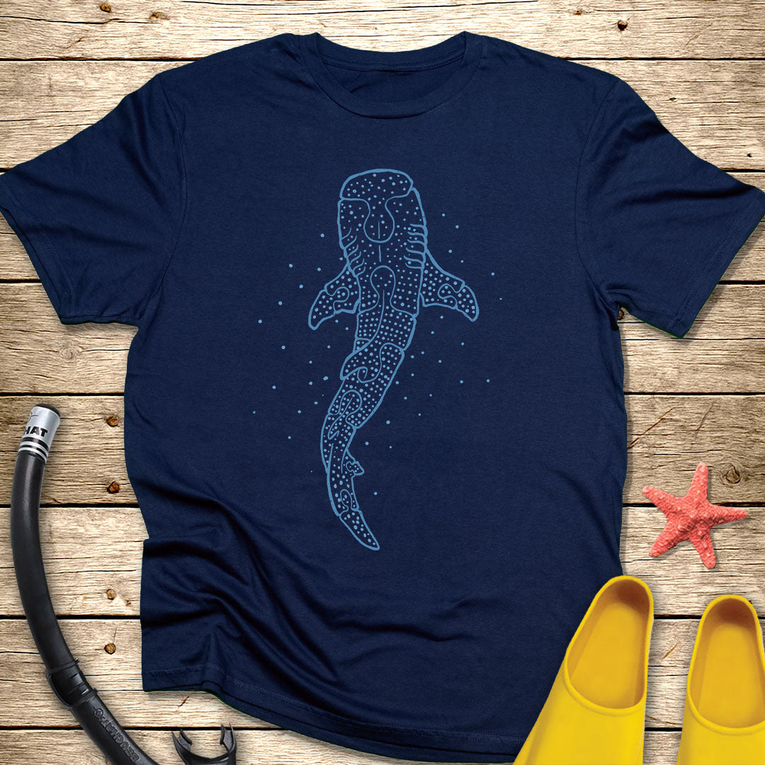 Minimalist Puzzle Whale Shark T-Shirt