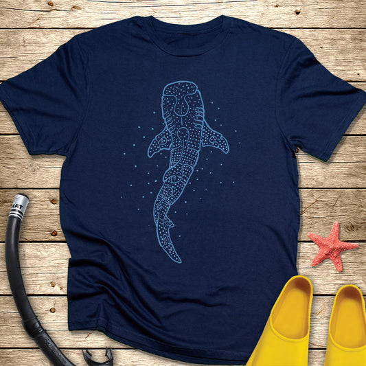 Minimalist Puzzle Whale Shark T-Shirt