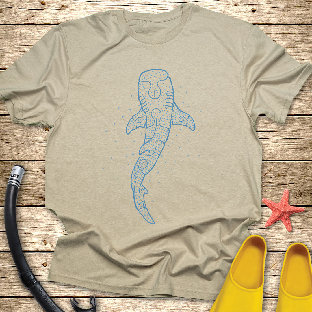 Minimalist Puzzle Whale Shark T-Shirt