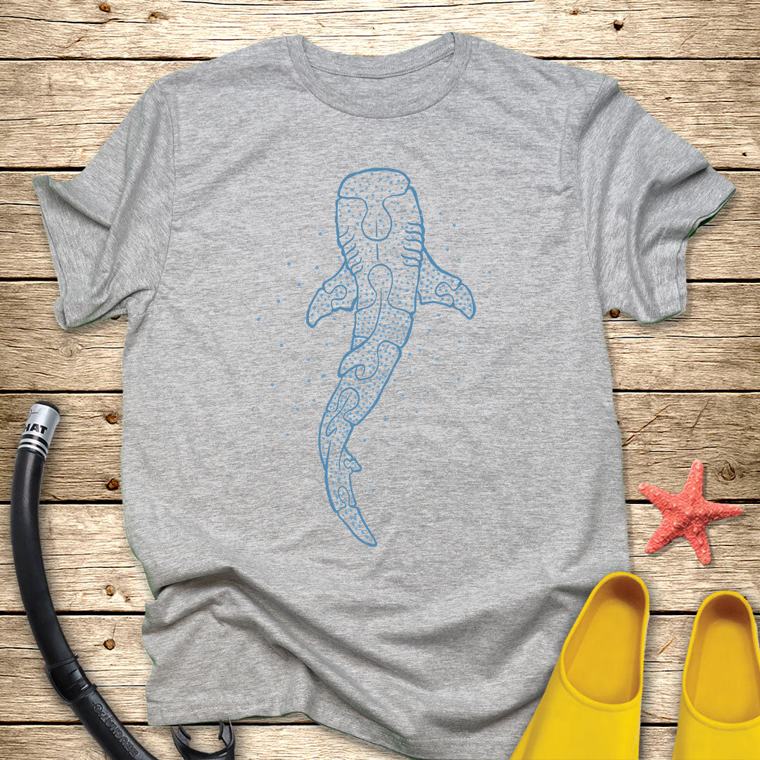 Minimalist Puzzle Whale Shark T-Shirt