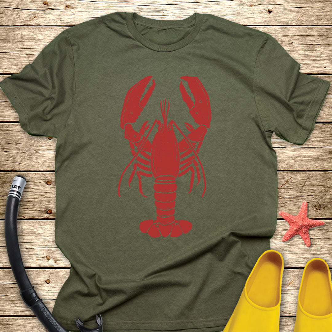 Red Lobster T-Shirt — Vintage Seafood Logo Tee