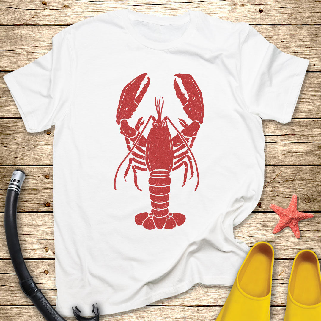 Red Lobster T-Shirt — Vintage Seafood Logo Tee