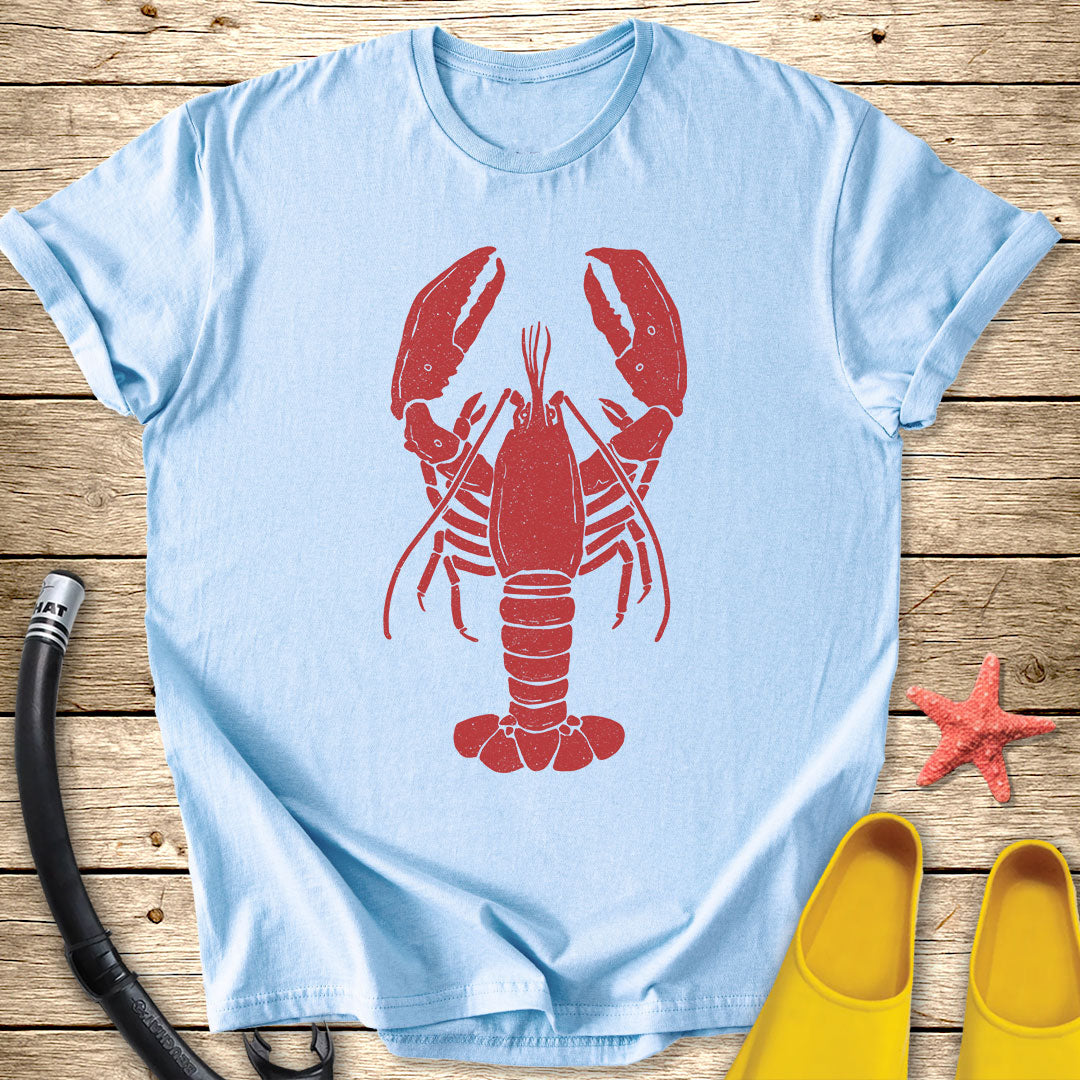 Red Lobster T-Shirt — Vintage Seafood Logo Tee