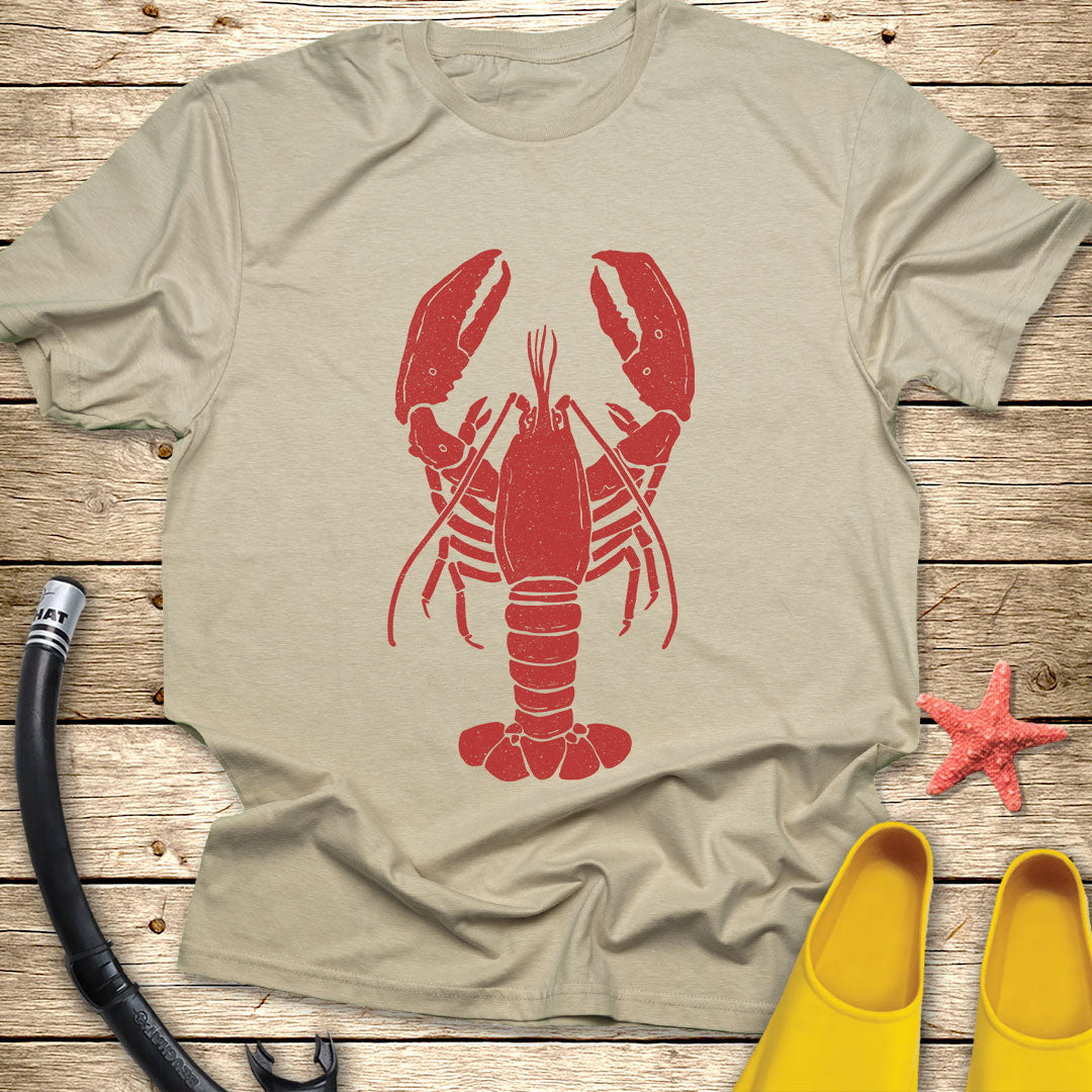 Red Lobster T-Shirt — Vintage Seafood Logo Tee