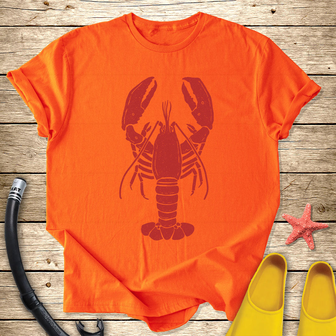 Red Lobster T-Shirt — Vintage Seafood Logo Tee