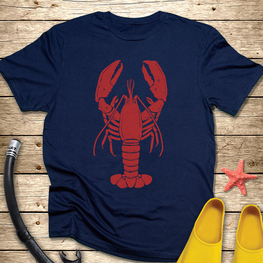 Red Lobster T-Shirt — Vintage Seafood Logo Tee