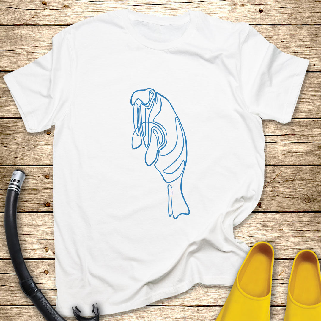 Walrus Line Art T-Shirt