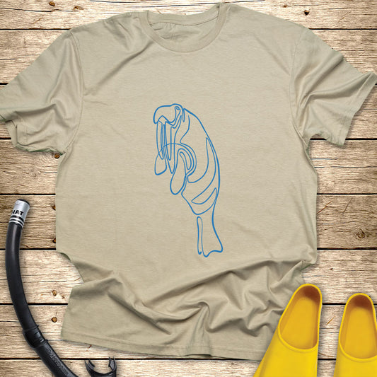 Walrus Line Art T-Shirt
