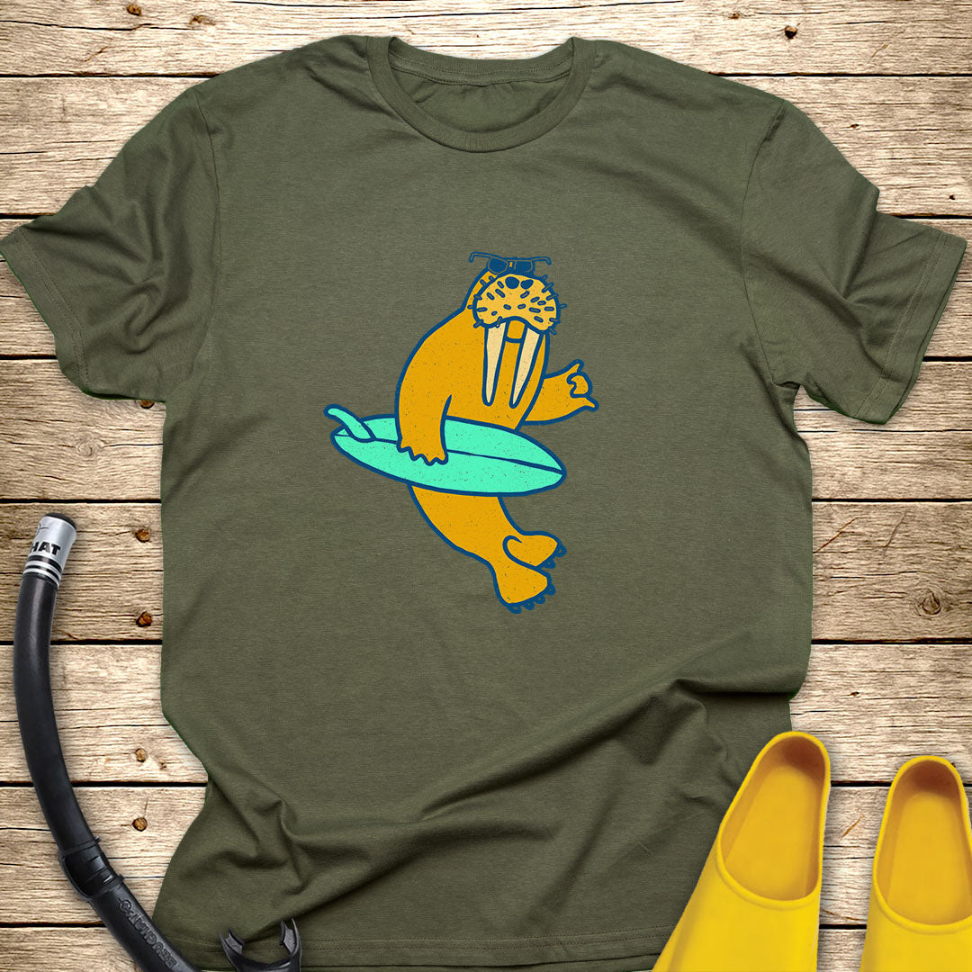 Surfing Walrus T-Shirt