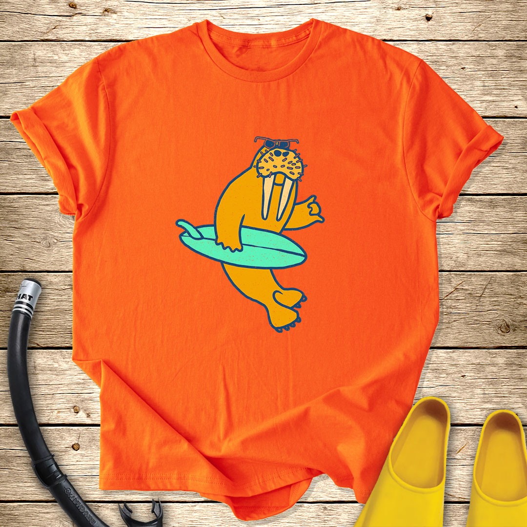 Surfing Walrus T-Shirt