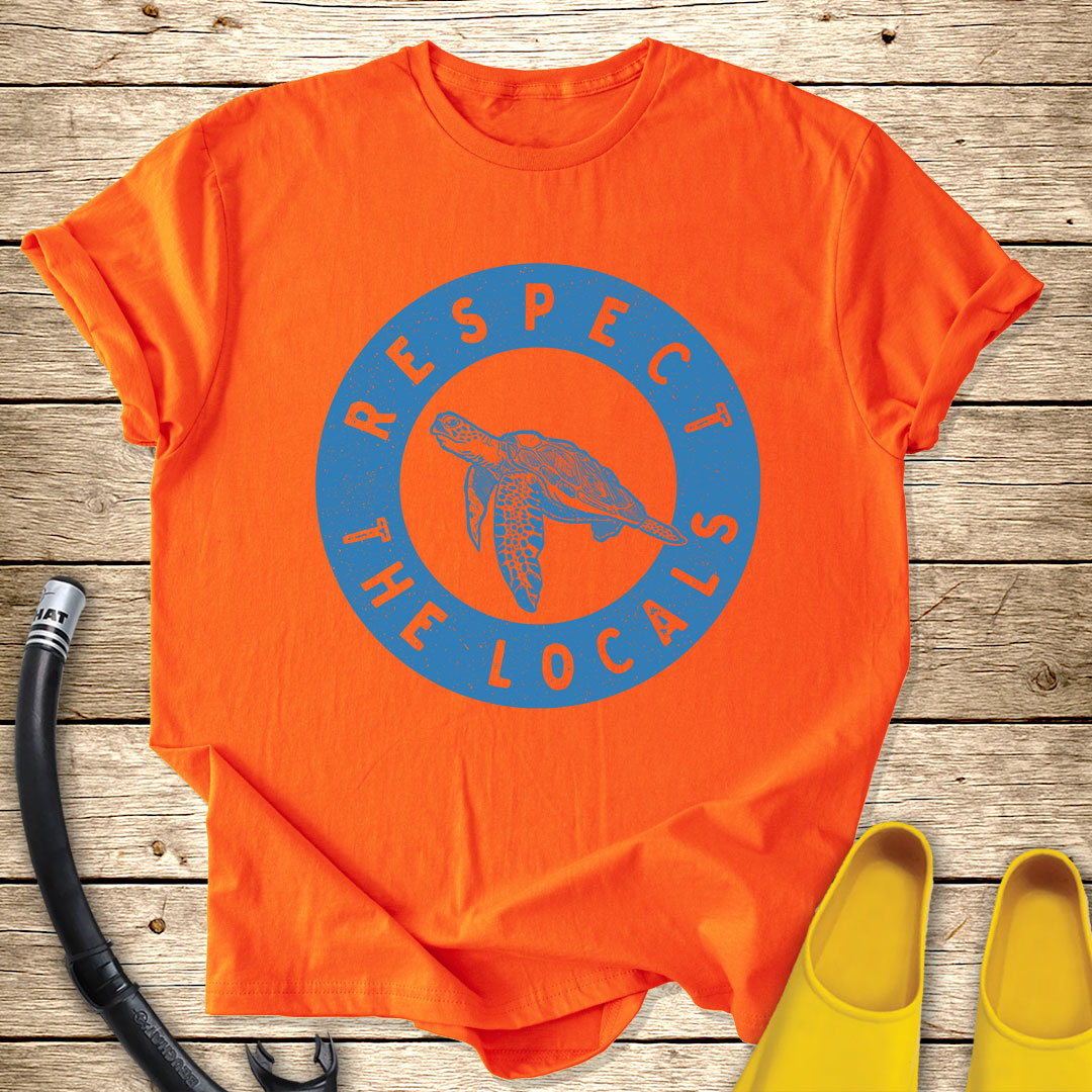 Respect The Locals T-Shirt Turtle
