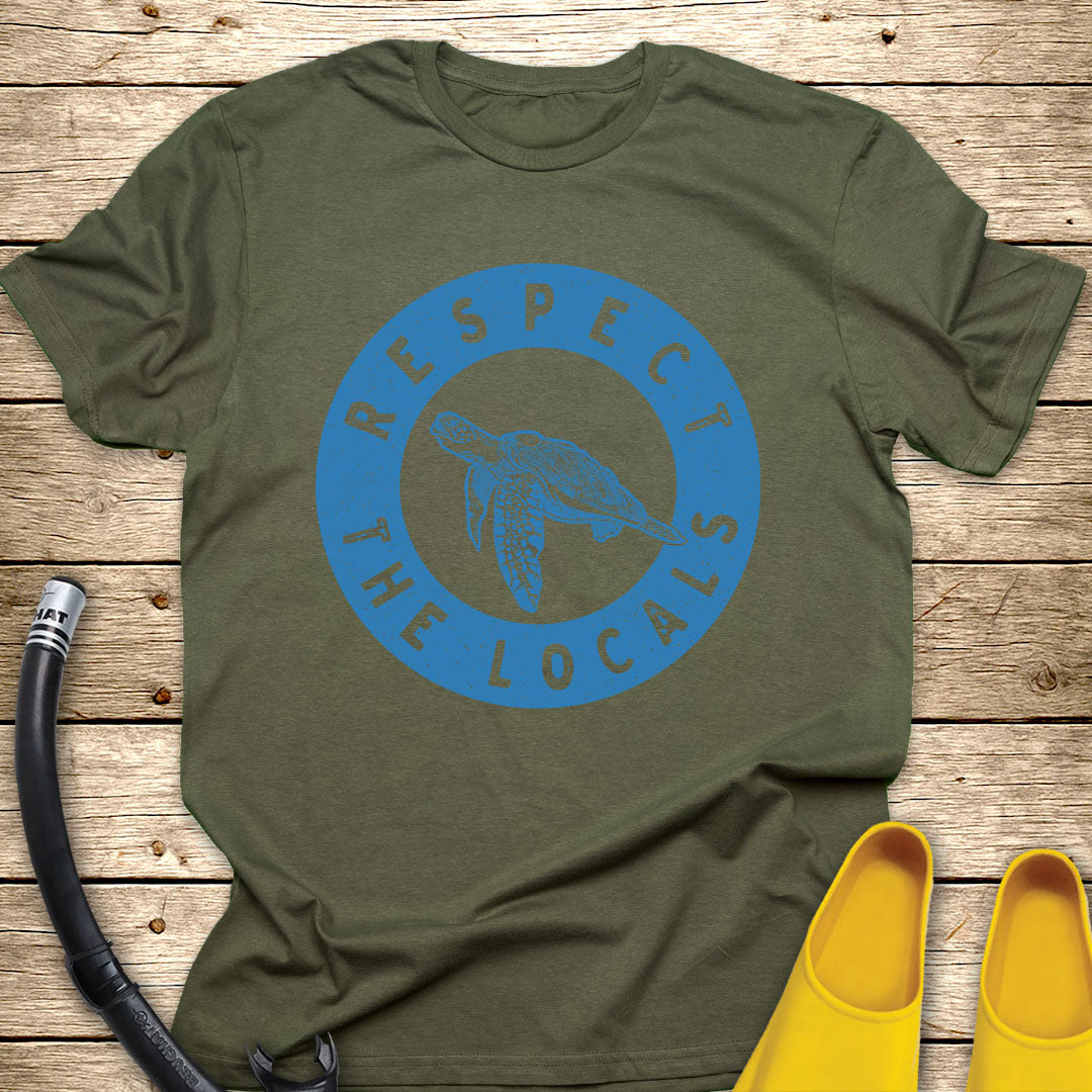 Respect The Locals T-Shirt Turtle
