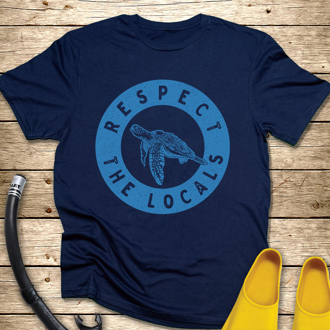 Respect The Locals T-Shirt Turtle