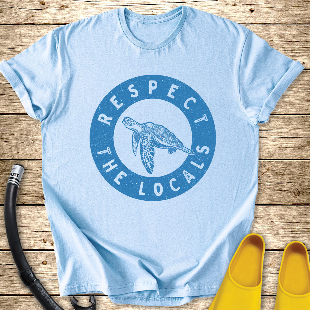 Respect The Locals T-Shirt Turtle