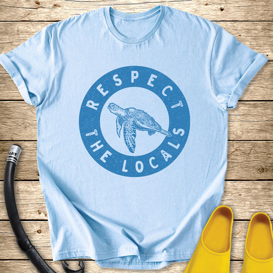 Respect The Locals T-Shirt Turtle