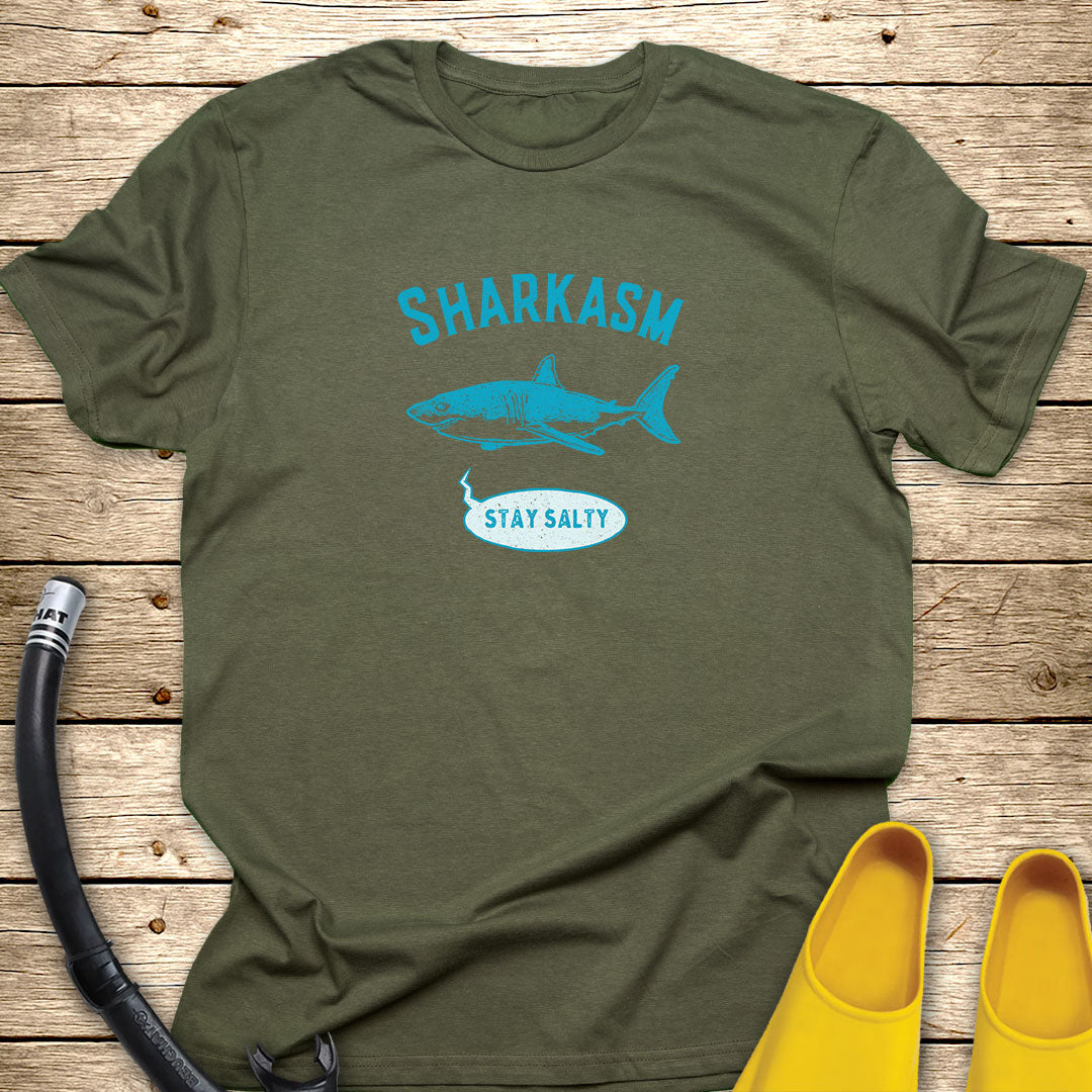 Sharkasm, Stay Salty T-Shirt