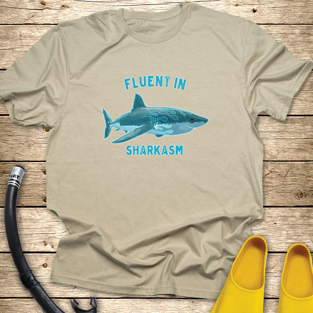 Fluent In Sharkasm Tee