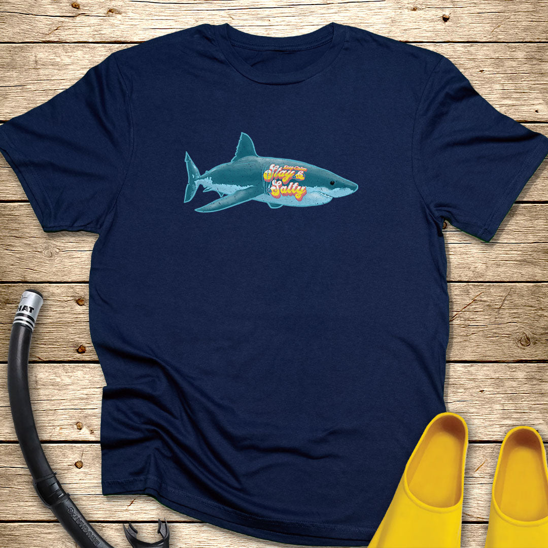 Keep Calm and Stay Salty Shark T-Shirt